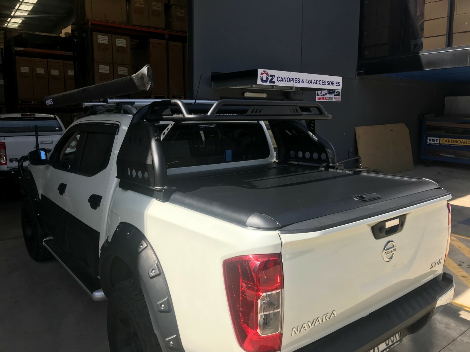 FITS NISSAN NAVARA D22 D23 D40 NP300 Sports Bar Roof Top Basket Hunting