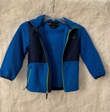 FREE COUNTRY Boy's Blue Softshell Jacket Size 4 Full Zip Water Resistant