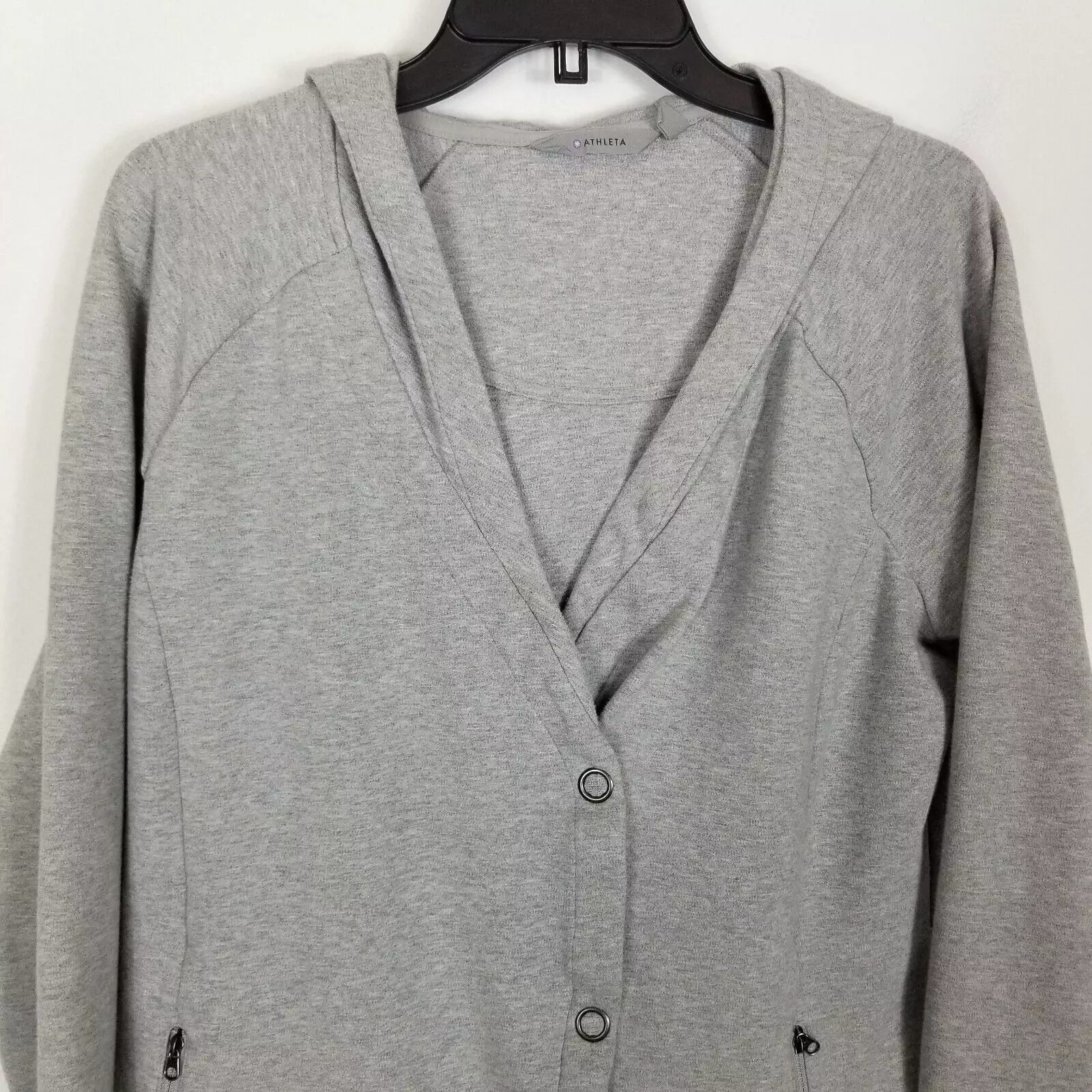 athleta snap front athletic casual travel jacket