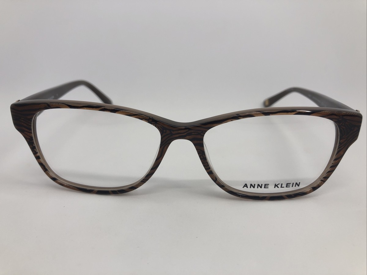 Anne Klein Ak5017 208 Mocha Animal Authentic Eyeglasses 51-16-135 Anne Klein AK5017 (208) Mocha Animal FRAME Eyeglasses 52-15  main image 2