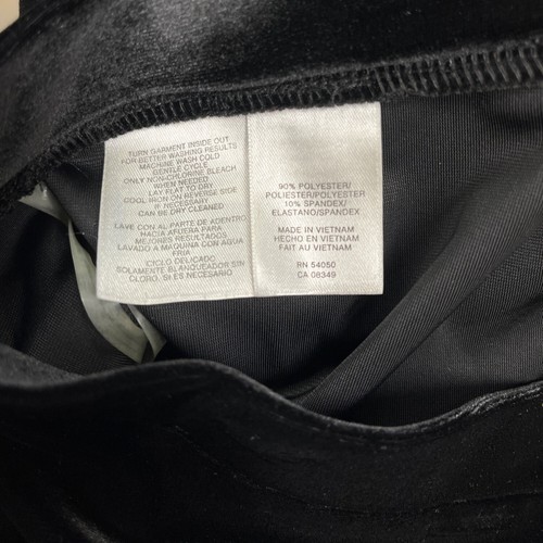 Jones New York Velvet Black Pull-On Pants Collection Size PL - Picture 5 of 6