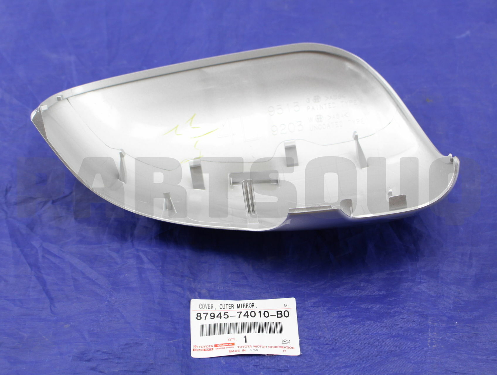 8794574010B0 Genuine Toyota COVER, OUTER MIRROR, LH 87945-74010-B0 