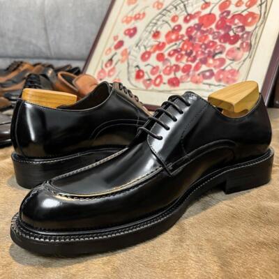 Men's Business Formal Lace Up Party Dress Real Leather Wedding Derby Shoes D