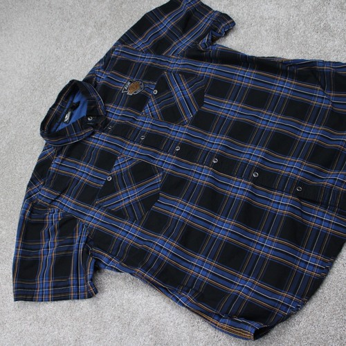 Harley-Davidson Shirt Mens 3XL XXXL Blue/Black 115th Anniversary Limited Edition - Picture 7 of 16
