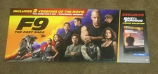 NEW!- Fast and Furious F9 The Saga Movie Store Display Sign Poster Promo 30"x12"