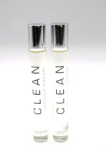 Lot / 2 Clean Shower Fresh Eau De Parfum Rollerball ~ 0.34 oz / 10 ml (x2) ~