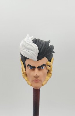 Marvel Legends Custom Chrome Acolyte Head 1/12 Scale Painted