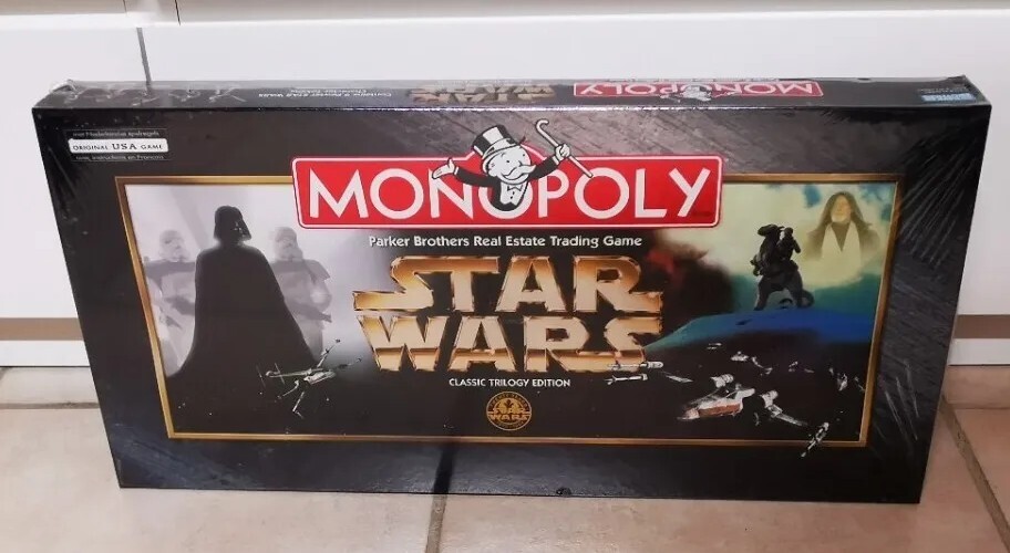 Monopoly Star Wars Classic Trilogy Parker 1997 neuf sous blister pour collectionneur