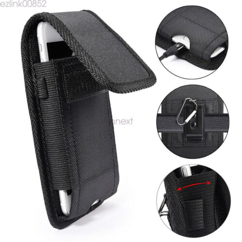For iPhone 15 14 13 12 11 Pro Phone Belt Pouch Vertical Holster Clip Case Cover - Picture 3 of 14