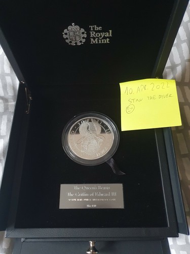 The Griffin of Edward III 2021 UK Ten-Ounce Silver Proof Coin - Picture 9 of 10