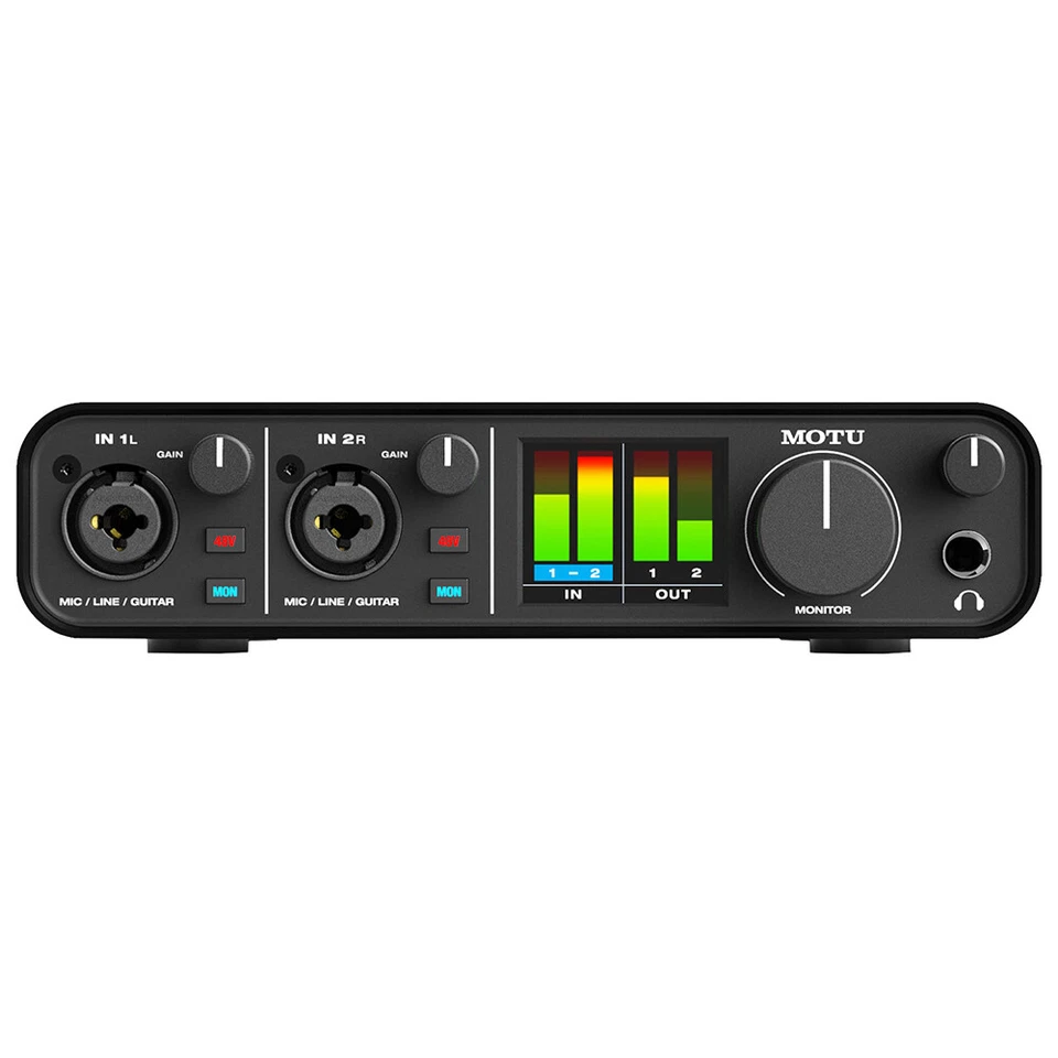 Motu M2 2x2 USB-C Audio Interface with XLR-XLR Cable Bundle - Image 3 of 4