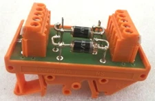 Weidmuller Voltage Screw-Down Terminal Block w/3 SKa 3/17 TVS Diodes PS4134