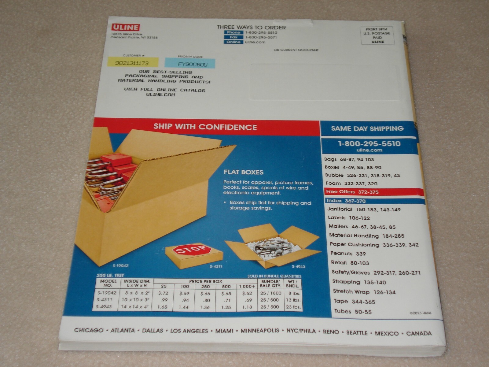 THE BEST OF ULINE CATALOG * Spring Summer 2023 * Box Specialists