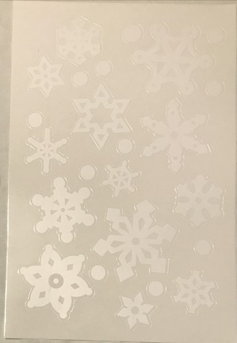 Snowflake Window Clings, 6 Sheets, 120-Count, 1/2" - 3" NEW - Picture 8 of 12