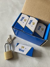Lucchetto FAI by VIRO 12 arco lungo 30mm Ottone 2 Chiavi Sicurezza Lucchetti