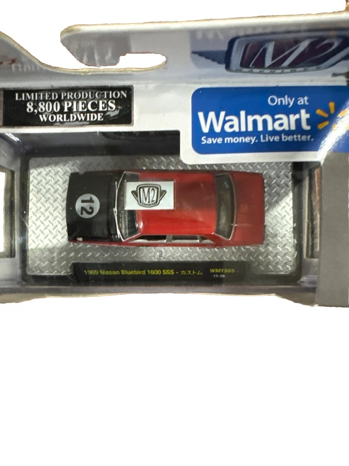 M2 RED 69 1969 NISSAN BLUEBIRD 1600 SSS WMTS05 17-16 WALMART EXCLUSIVE JDM F&F - Image 4 of 4