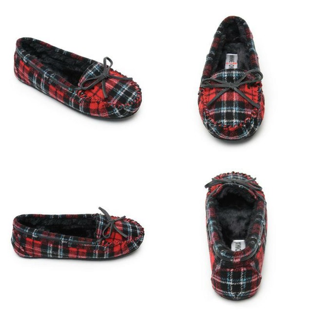 minnetonka plaid slippers