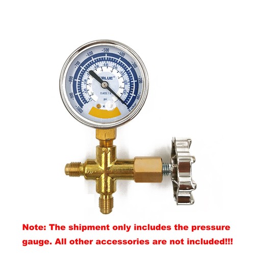 Pressure Gauge Air Gauge for Vacuum Pump 0-14psi Dial Display G1/8in Connector - Picture 7 of 8