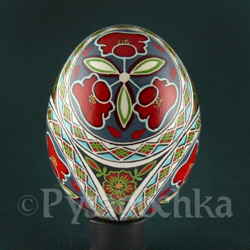 Uovo di Pasqua Vero Ucraina Pysanky Pollo Pysanka Alta Qualità byRoman Fatto a Mano - Foto 2 di 13