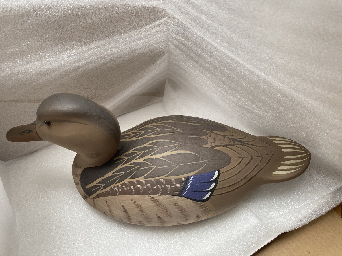 Vtg 1987 STONEY POINT Decoys Duck Drake Signed Raymond Hornick | eBay