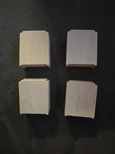 Wooden Railway Wooden Bridge Risers Set of 4 Thomas, Brio, Etc...Compatible