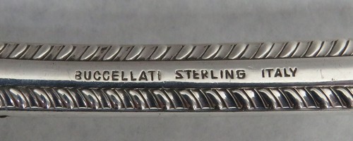 BUCCELLATI FEATHEREDGE STERLING SILVER 10 1/4" COLD MEAT FORK - Picture 3 of 3