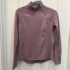 LAYER8 Women’s Plum Purple Long Sleeve Sz Small Zipper Mock Turtle Neck Shirt