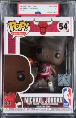 Michael Jordan Basketball 54 Funko POP! Rookie PSA 10 GEM