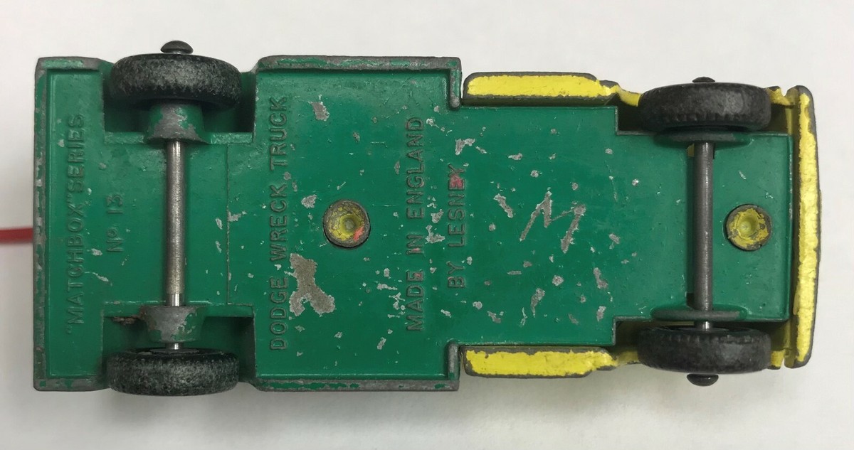 Vintage Matchbox Series No 13 Dodge Wreck Truck 1965 made in Vintage Matchbox Series No 13 Dodge Wreck Truck 1965 made in