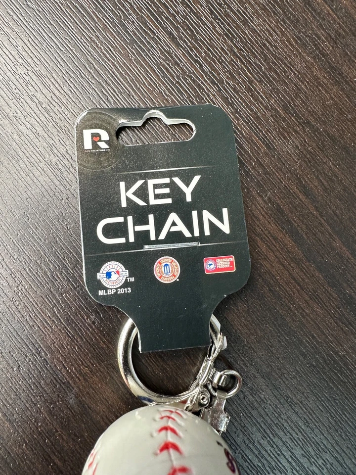 Texas Ranger Baseball Keychain New - Image 3 of 4