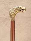 Victorian Desginer Eagle Head Handle Wooden Walking Stick Cane Gift For Father
