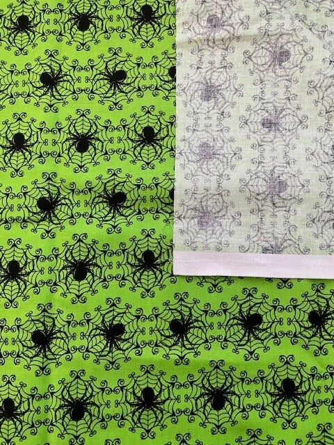 Halloween Fantasmas Y Necrófagos Windham Telas My ❤️ KT Arañas Verdes POR 44" 36359 Foto 2 de 4
