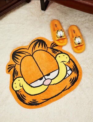 New 24  GARFIELD The Cat HEAD Floor RUG Plush Shower Mat GRIN