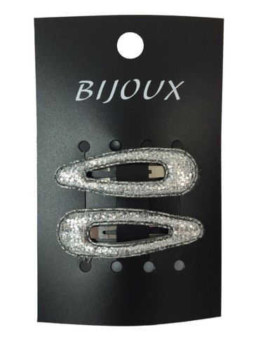 2 clips acolchados de color metálico para el cabello para dormir dorados o plateados - Imagen 3 de 3