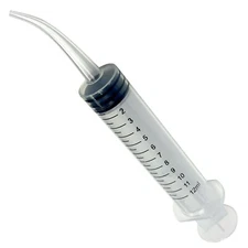 Measured Curved Tip 12cc Dental Oral Syringes Disposable 412 12ml (Choose Qty)