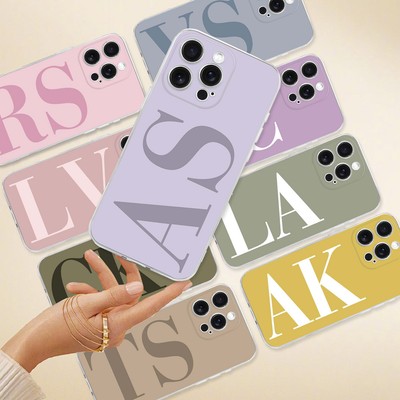 Name Personalised Phone Case For iPhone 16e 16 Pro Max 15Plus 14 13 12 TPU Cover