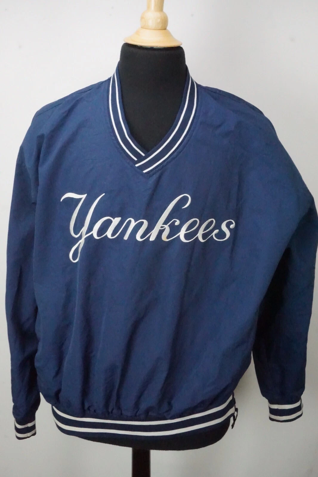 Starter Vintage New York Yankees Pullover Coaches Giacca Tg L Made KOREA