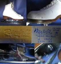 Ice Figure Skates RIEDELL 355 intermediate skater Girls Women Size 5 A