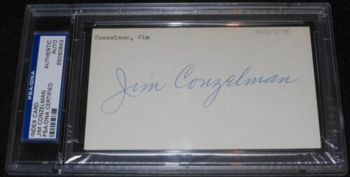 Tarjeta de índice autógrafo firmada 3x5 de los Chicago Cardinals Jim Conzelman (d.70) ADN PSA - Imagen 1 de 1