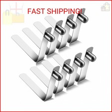 Moxweyeni 8 Pieces Push Button Spring Clips Tent Pole Clips Stainless Steel Kaya
