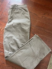 LEE Women's ALL DAY STRAIGHT Brown Khaki Pants Sz. 14M