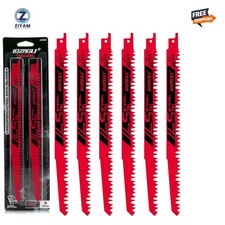 9 Inch Wood Pruning Reciprocating Saw Blades 6 Piece 5TPI Wood Saw FAST SHIPPING