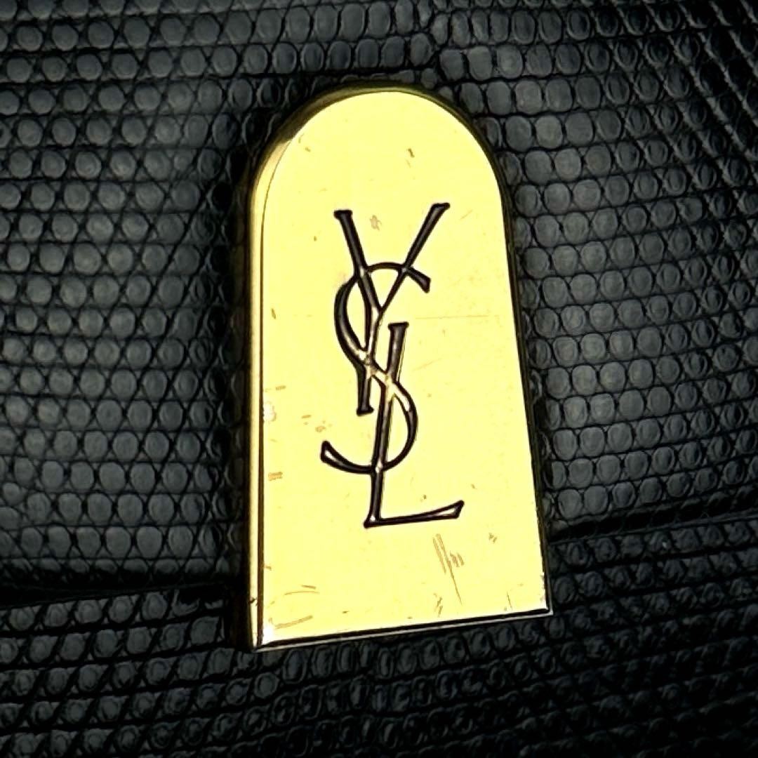 Borsa a tracolla Yves Saint Laurent in pelle nera autentica