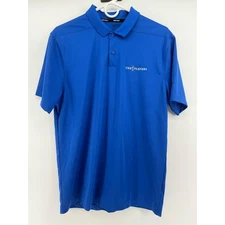 Nike Golf The Players TPC Dri-Fit Polo Shirt Men's Medium Blue Dri Fit Wicking