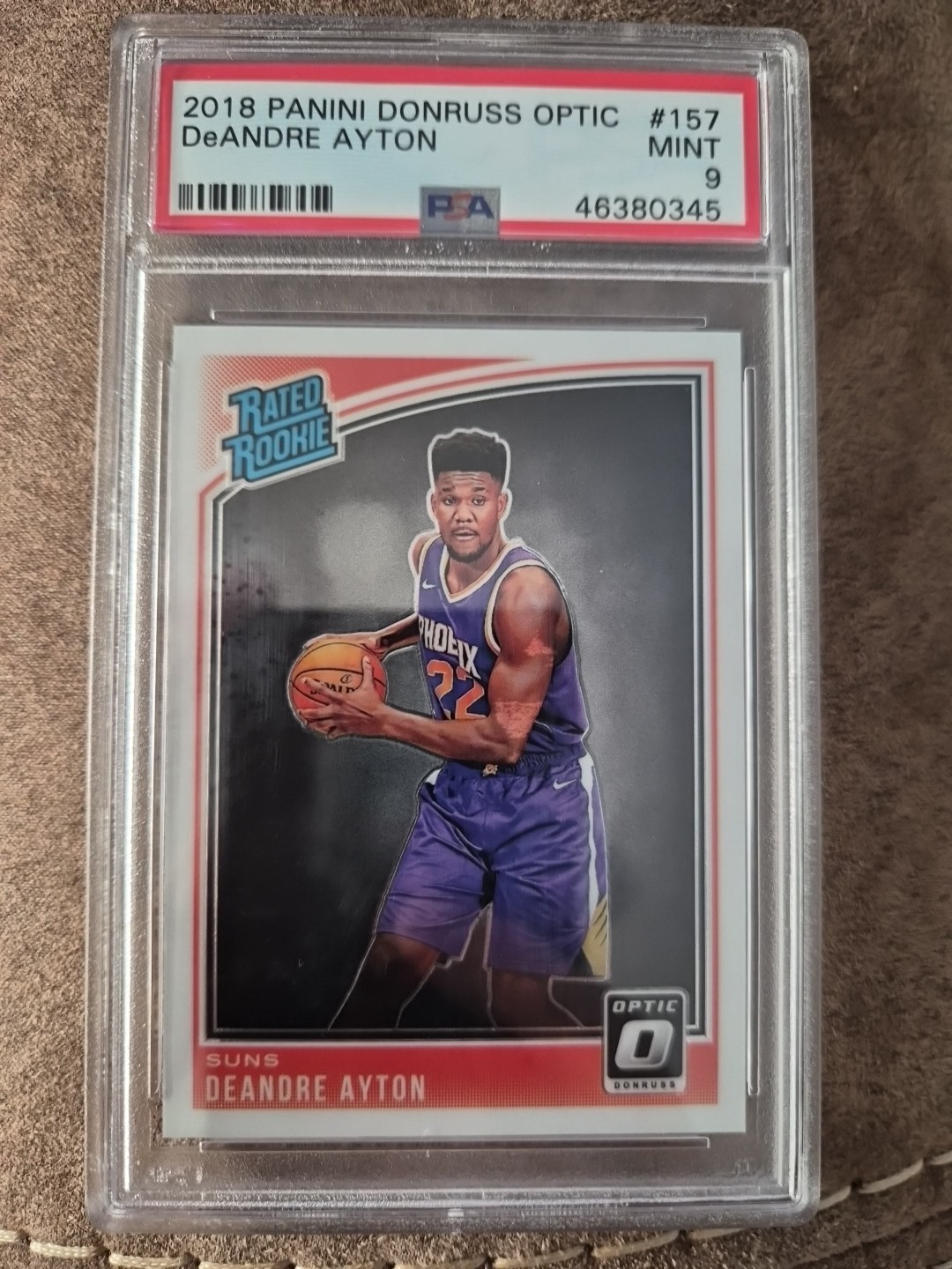 PSA 9 2018-19 Panini Donruss Optic #157 DeAndre Ayton Rated Rookie RC Phoenix