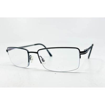 Superflex Eyeglasses Mens Black  SF-488 C.1 Semi Rimless 56-18-145