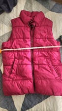 Old Navy Magent Puffer Vest Zip-up Girls M 8