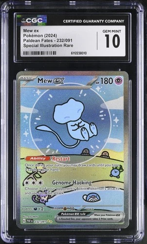 MEW EX Paldean Fates Special Illustration Rare #232 CGC 10 Pokemon