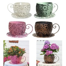 Planter Pot Garden Iron Flower Pot for Restaurant Farmhouse Birthday Gift