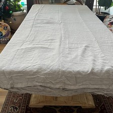 Pure Luxury Linen Duvet Cover Beige With Button Closure 100" x 104"